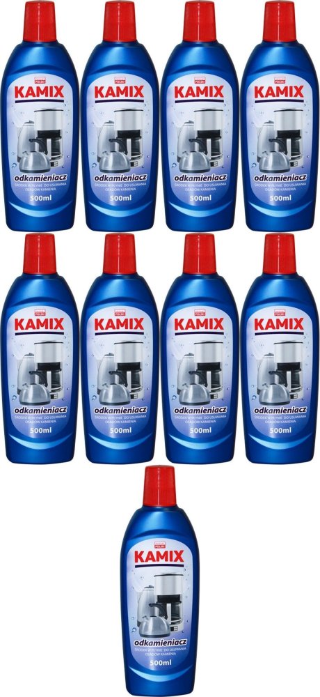 9x Odkamieniacz do sprzętu AGD Kamix, płyn, 500ml