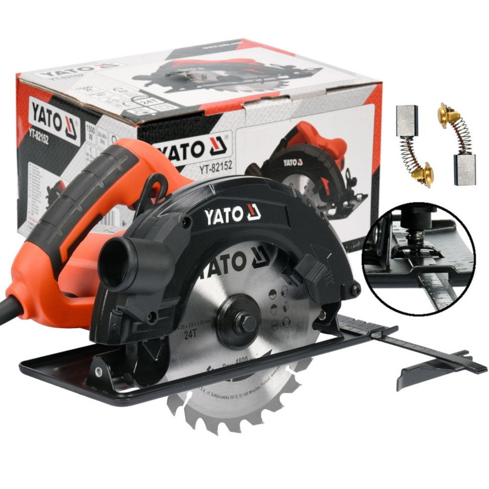 Pilarka tarczowa ręczna 1500W 185mm Yato