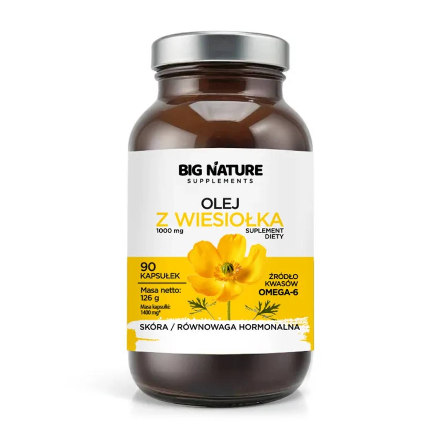 Big nature olej z wiesiołka, 90 kapsułek