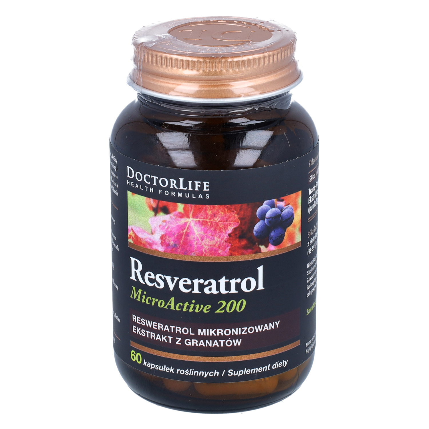 Doctor life resveratrol microactive, 60 kapsułek