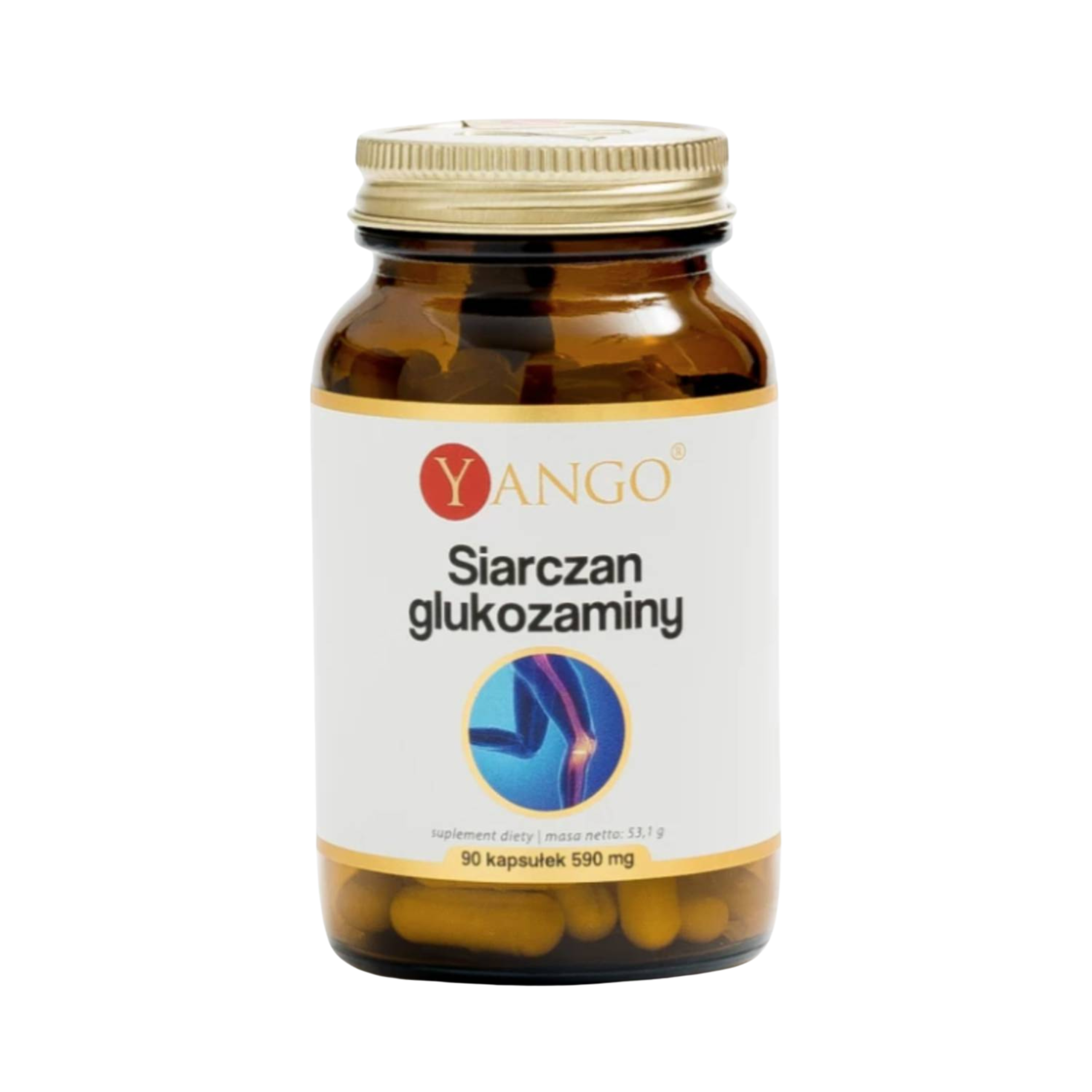 Yango siarczan glukozaminy 590 mg, 90 kapsułek
