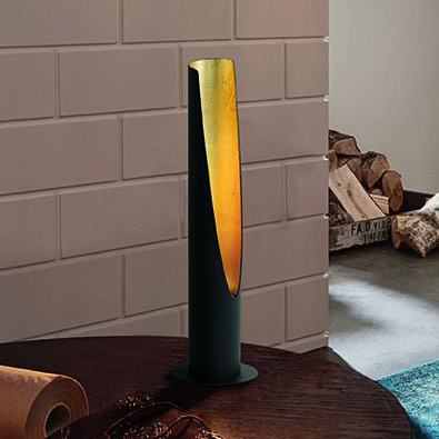 Eglo Barbotto lampa stołowa 1x5W czarny/złoty 97583