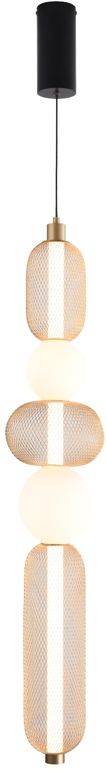 Zuma Line Sarr lampa wisząca 1x27 W czarna/złota MD2596-5A-3BGT