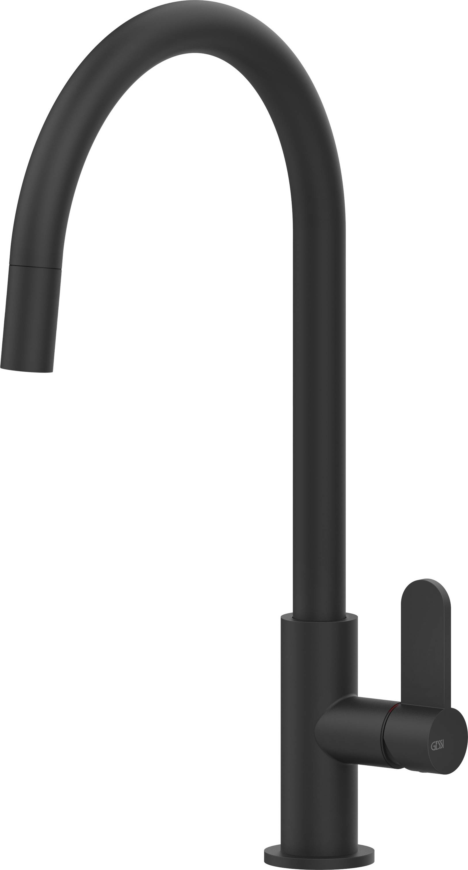 Gessi Helium bateria kuchenna stojąca czarna 60077.299