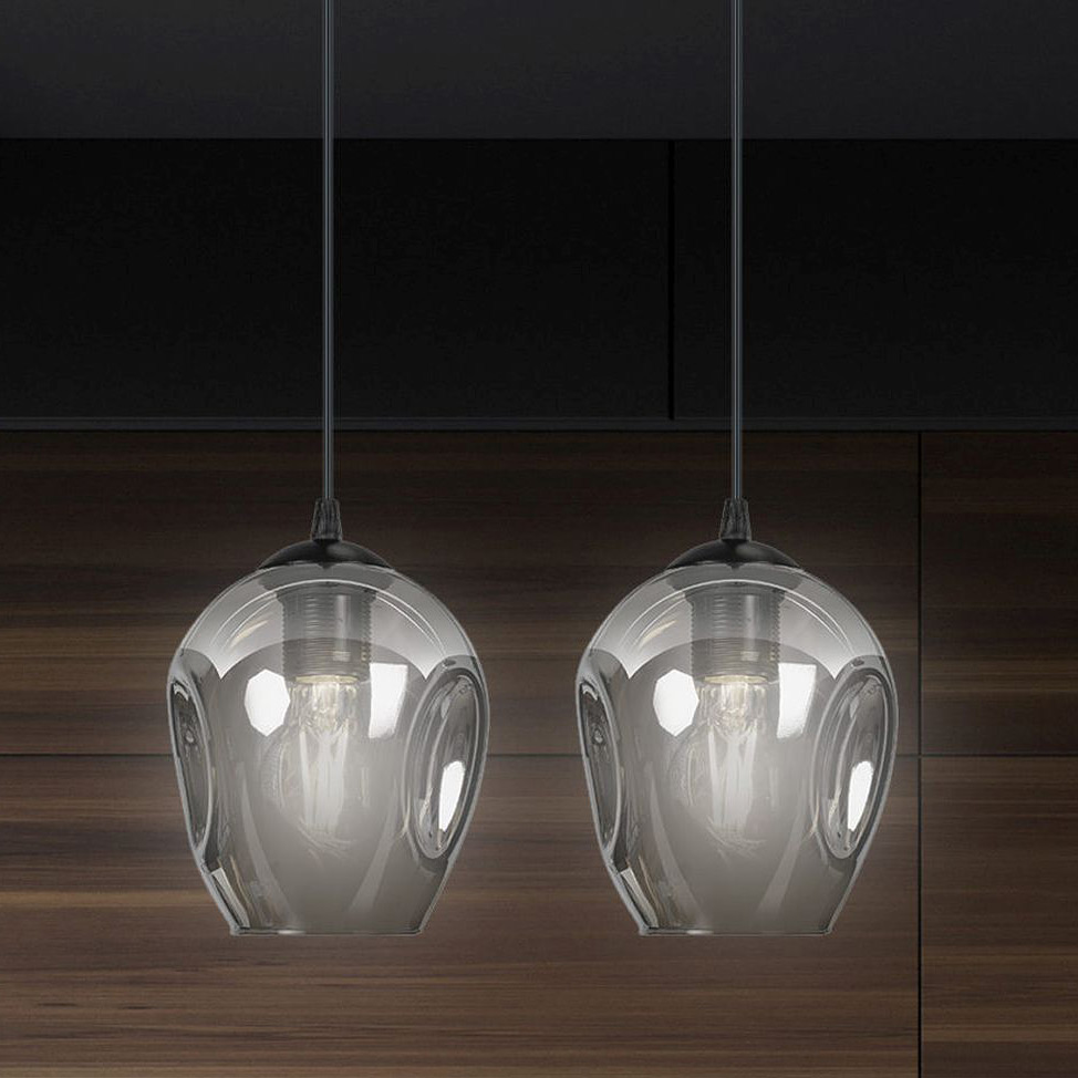 Emibig Istar lampa wisząca 2x15 W czarna-grafitowa 680/2