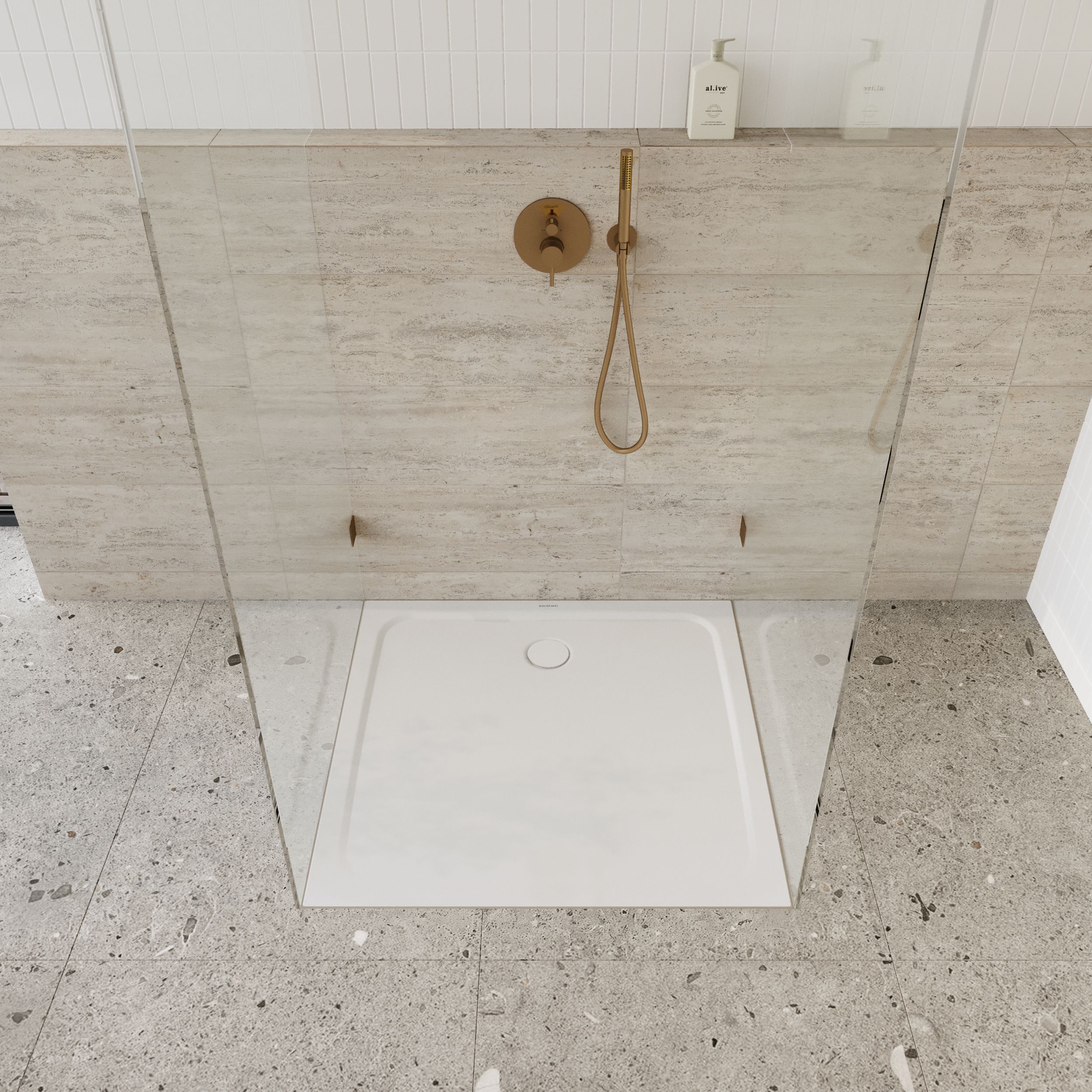 Kaldewei Cayonoplan brodzik kwadratowy 90x90 cm biały 361400012711