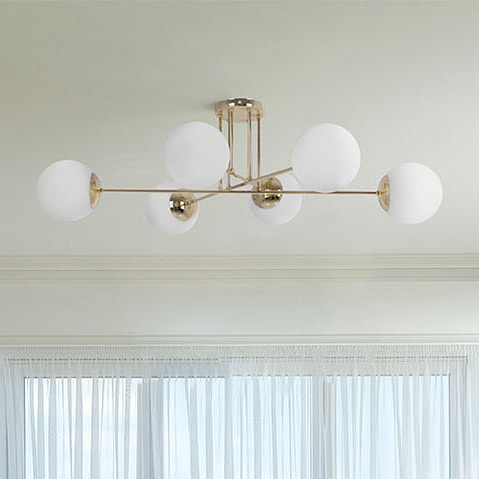 Kaja Lumia lampa podsufitowa 6x20 W biała-złota K-5404