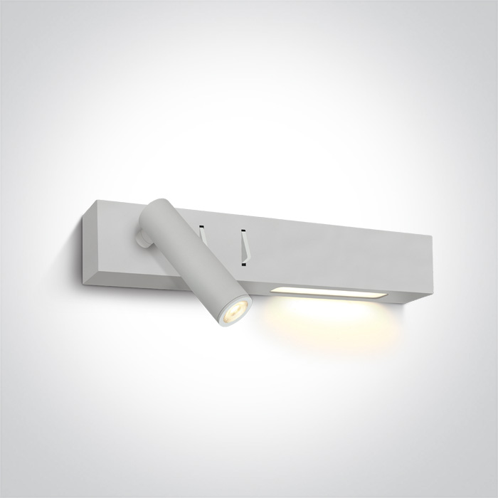 One Light Agnes kinkiet 1x3W/1x6W LED biały 65146/W/W - Wysyłka w 24h