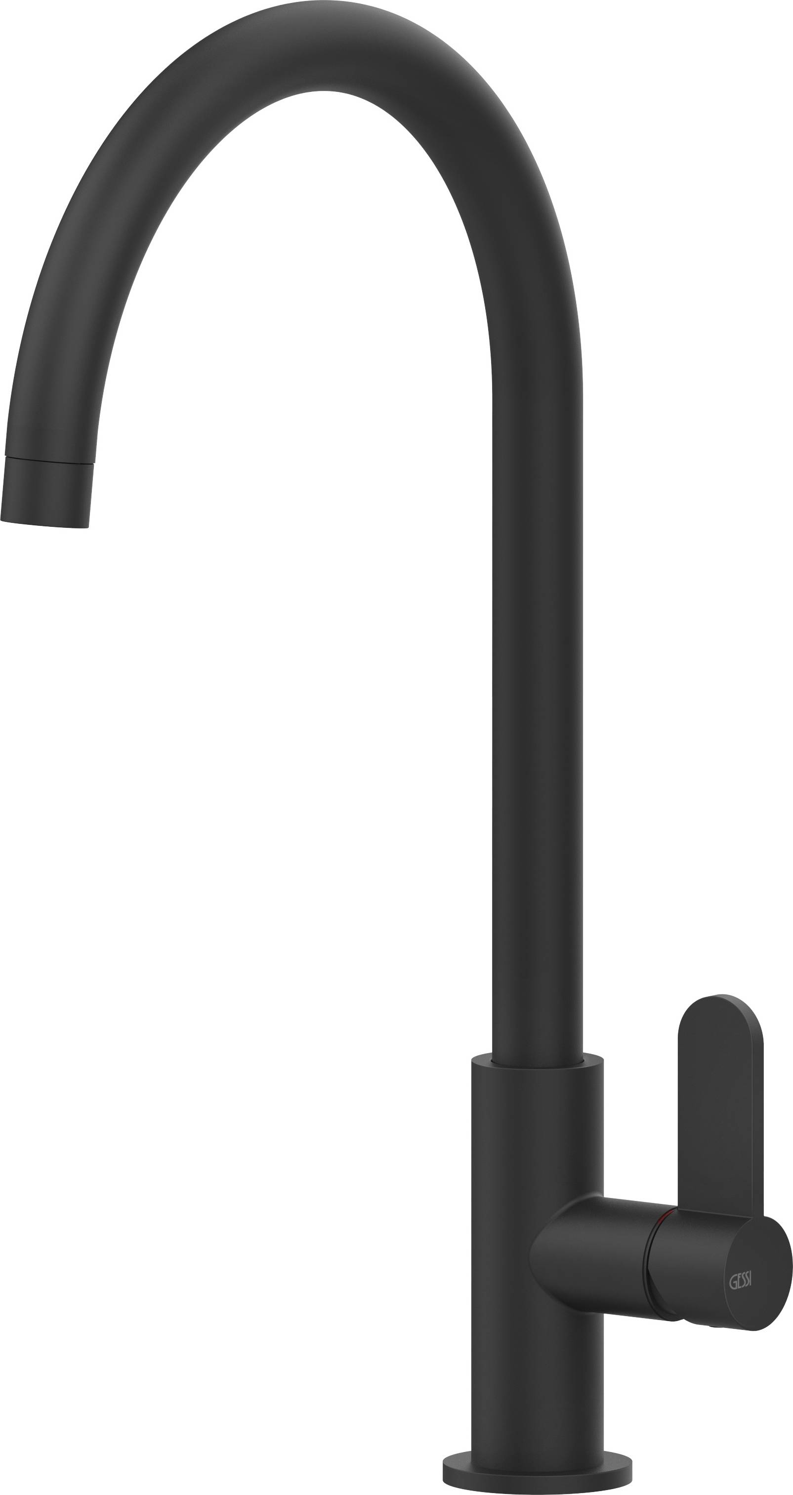 Gessi Helium bateria kuchenna stojąca czarna 60075.299