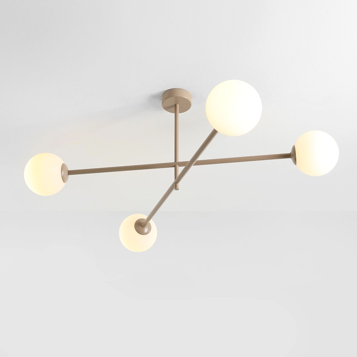Aldex Pinne lampa podsufitowa 4x10 W beżowa 1080PL_L17