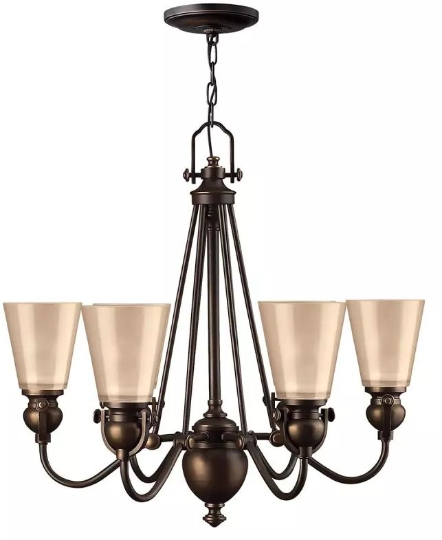 Elstead Lighting Mayflower lampa wisząca 6x60 W brązowa HK-MAYFLOWER6
