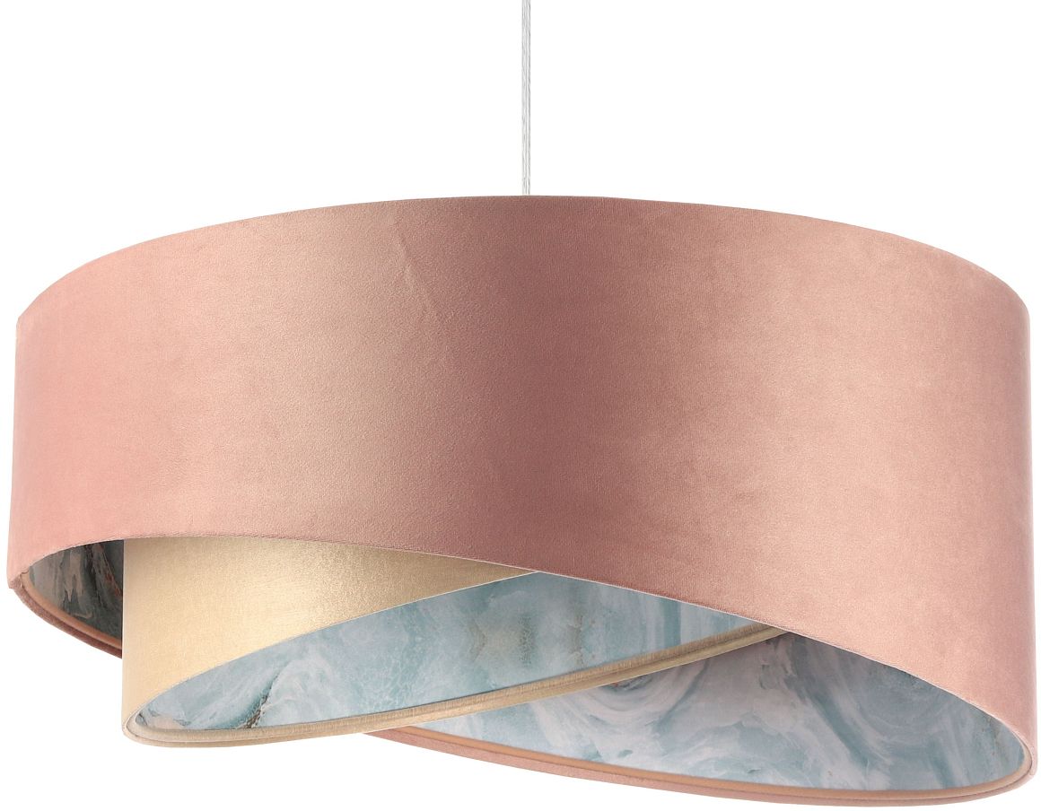BPS Koncept Galaxy lampa wisząca 1x60 W różowa-wzór-beżowa 060-145