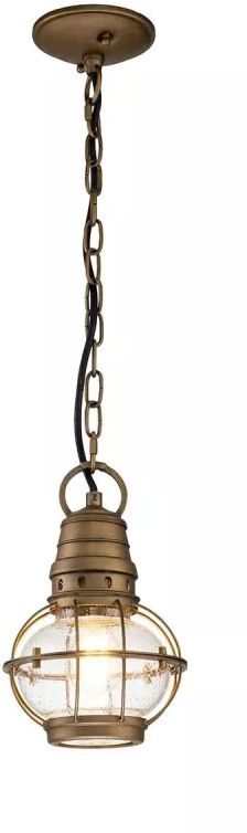 Elstead Lighting Beacon Square lampa wisząca 1x60 W mosiądz KL-BRIDGEPOINT8S-NBR