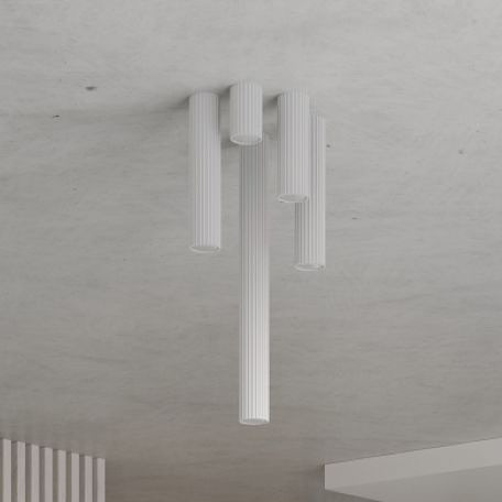 Sollux Lighting Karbon lampa podsufitowa 1x10 W biała SL.1531