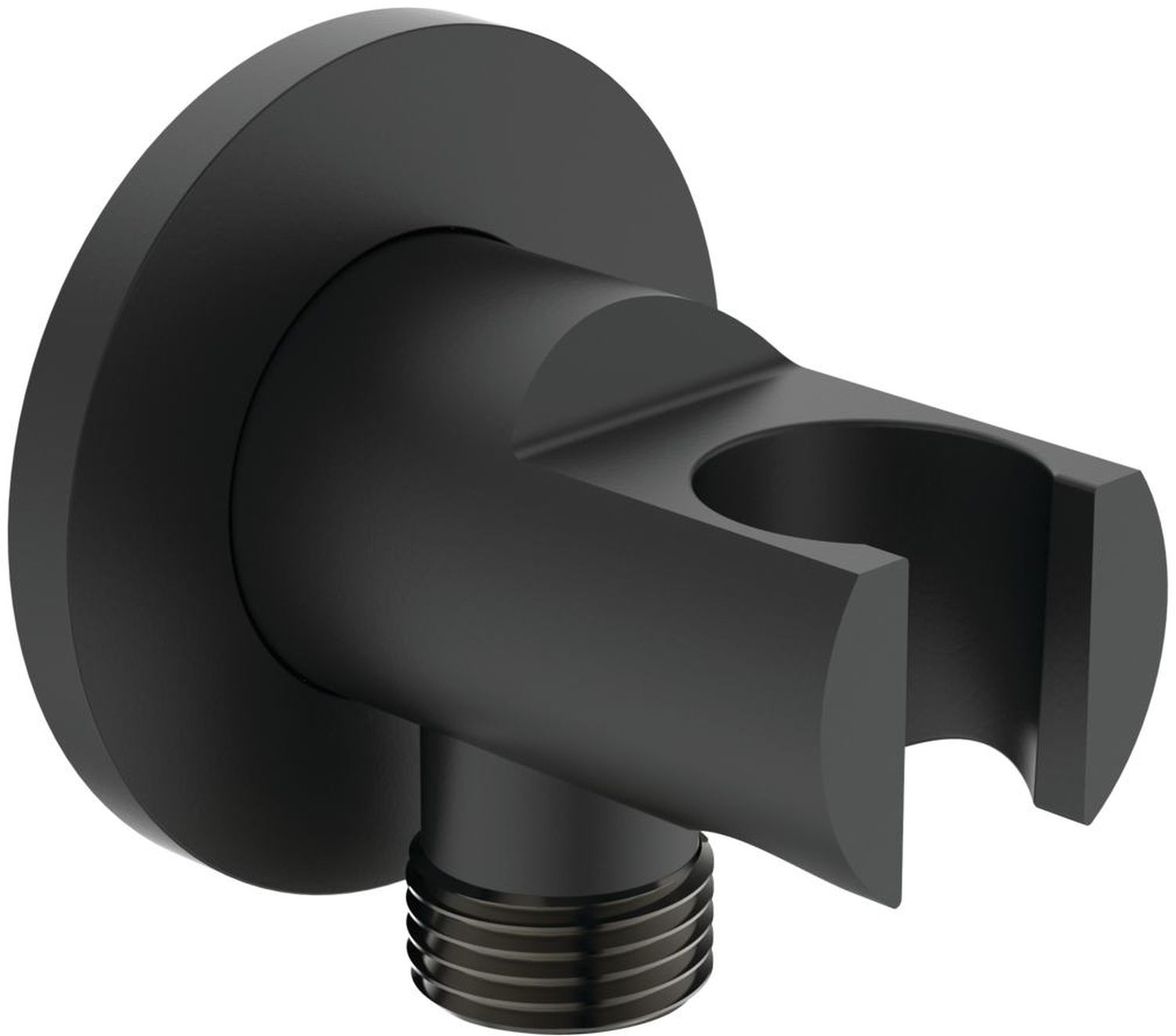 Ideal Standard Joy przyłącze kątowe z uchwytem ścienne czarny mat BC807XG