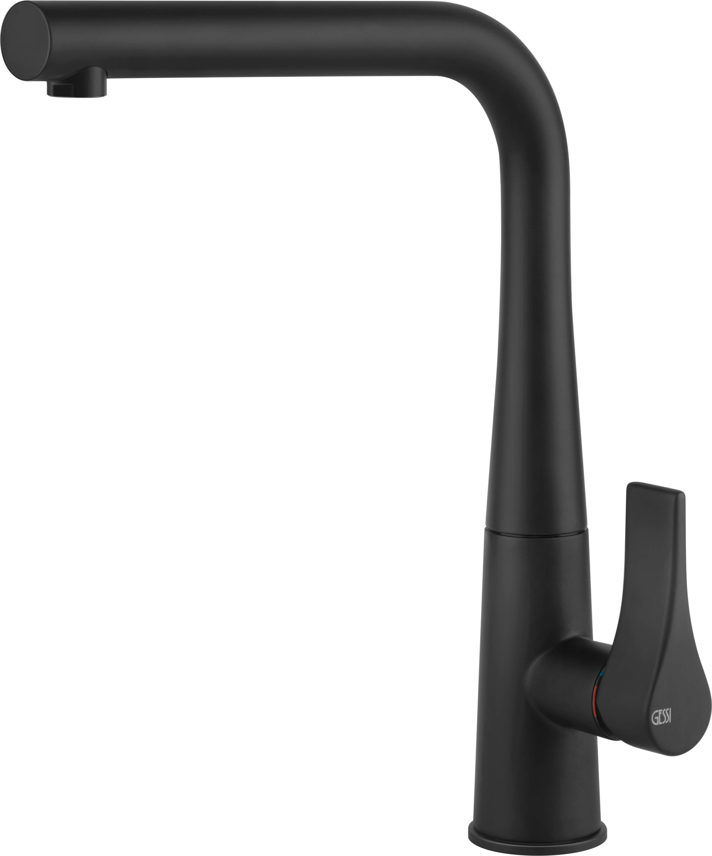 Gessi Proton bateria kuchenna stojąca czarna 17175.299