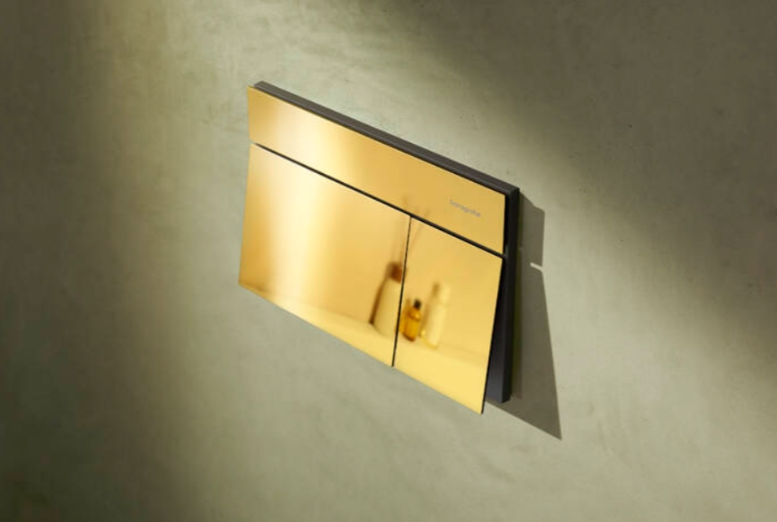 Hansgrohe Element E przycisk spłukujący do WC złoty 66003990