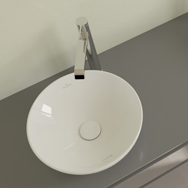 Villeroy & Boch Loop & Friends umywalka 38x38 cm okrągła nablatowa biała 4A450001 - Wysyłka w 24h