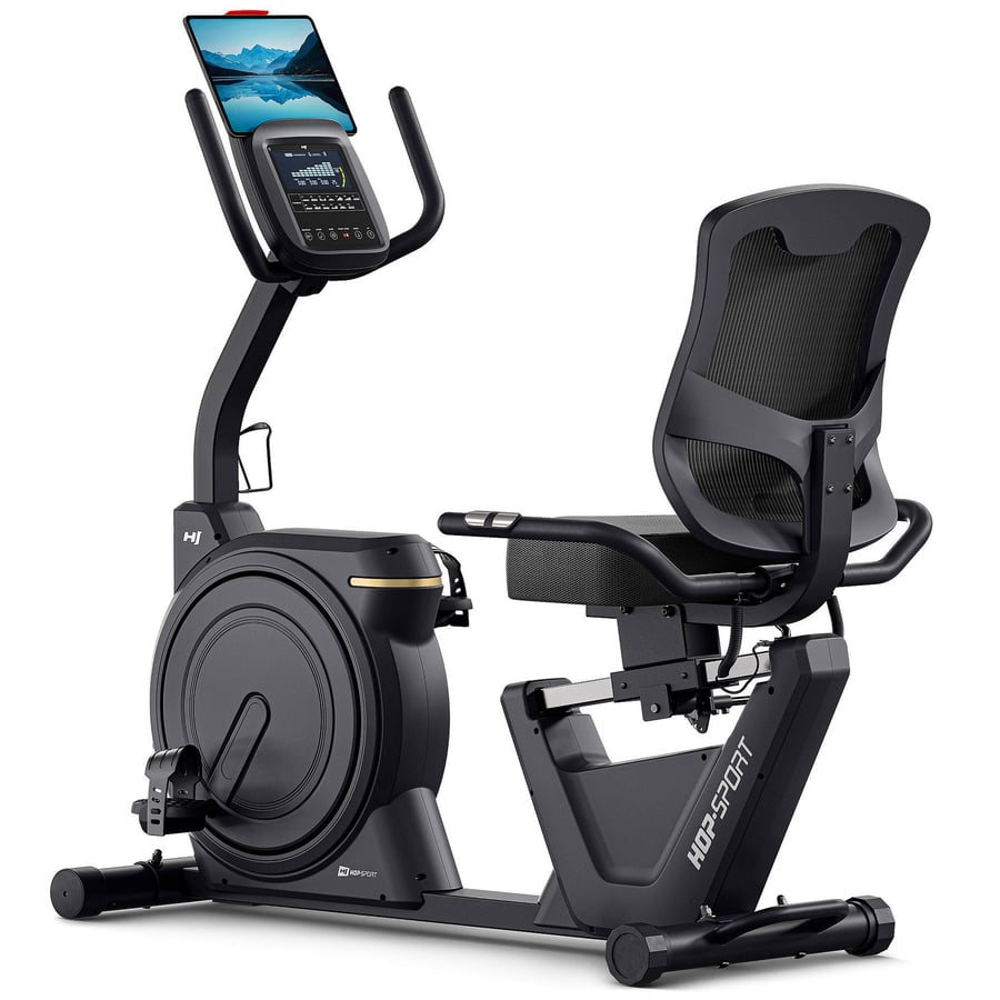 Rower leżący elektryczno-magnetyczny HS-5000L Ranker Czarny/Złoty