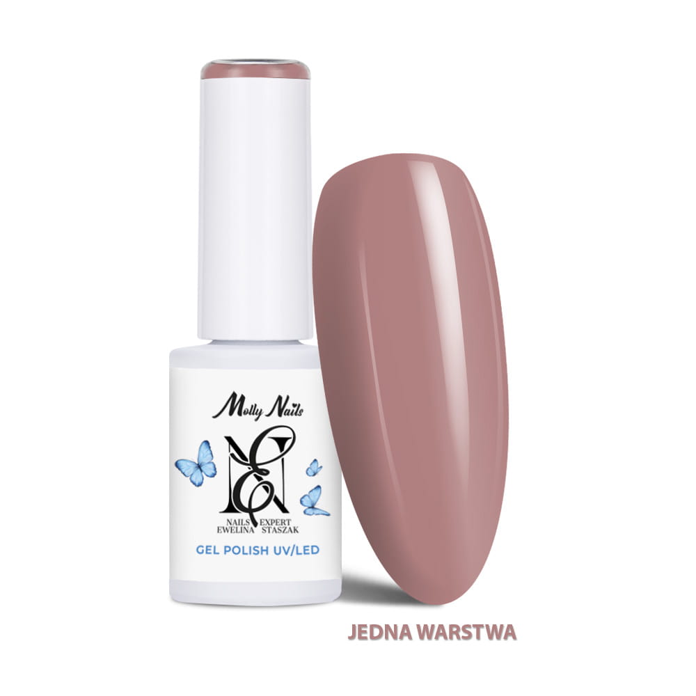 Lakier hybrydowy LED/UV Gel Polish Molly Nails by Ewelina Staszak Talizman T11 Opal różowy 7g
