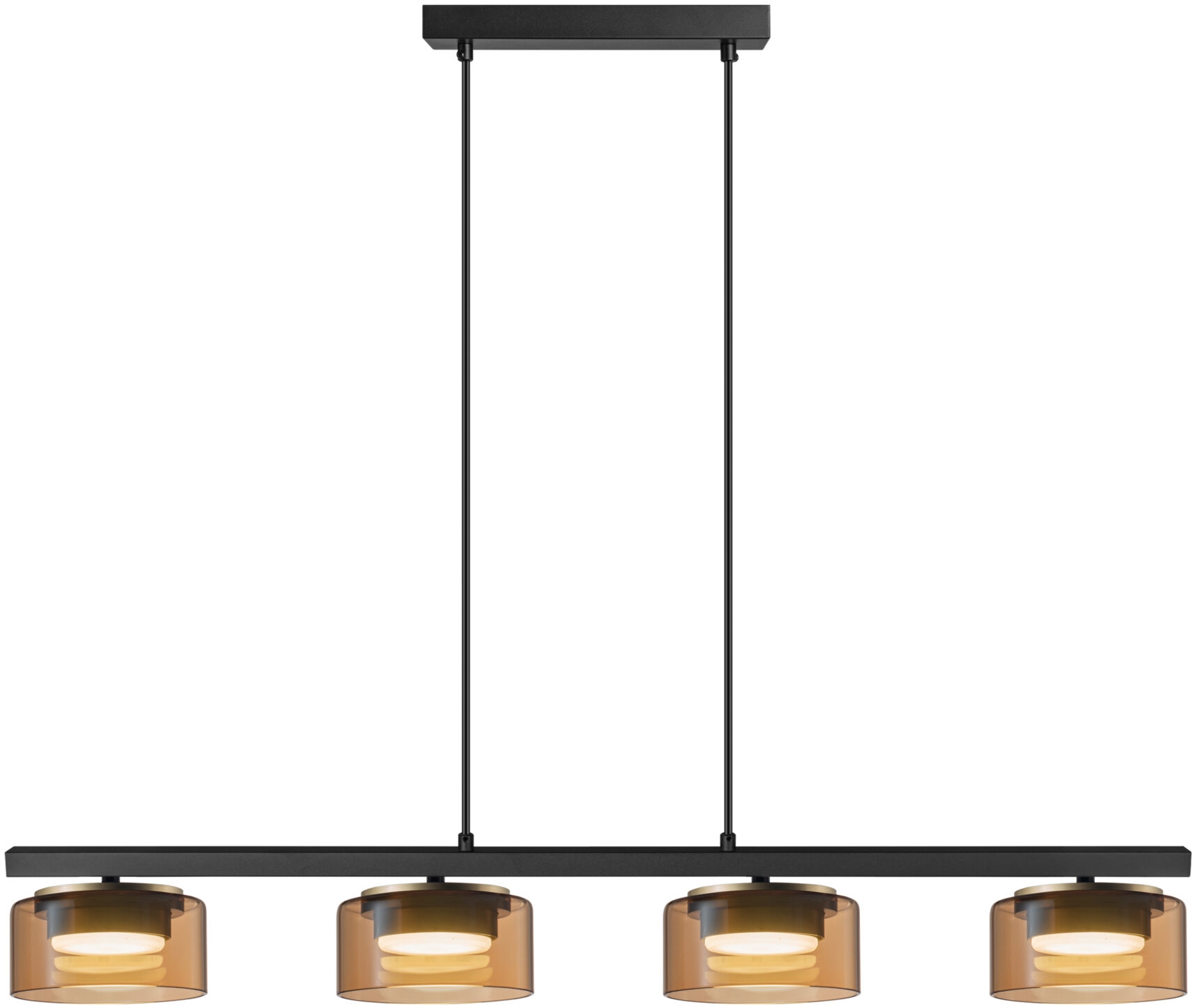 Darmowa Dostawa - Lampa wisząca 4x10 W czarna Goldlux Ofelia 331311