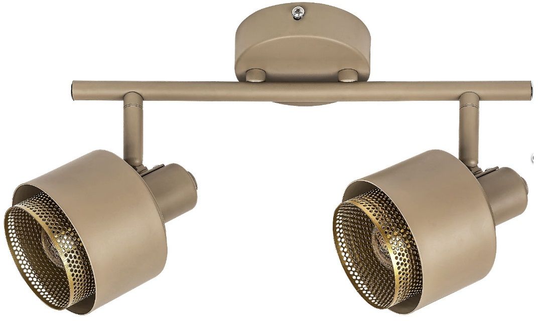 Darmowa Dostawa - Lampa podsufitowa 2x40 W złota-brązowa Rabalux Fedora 3548