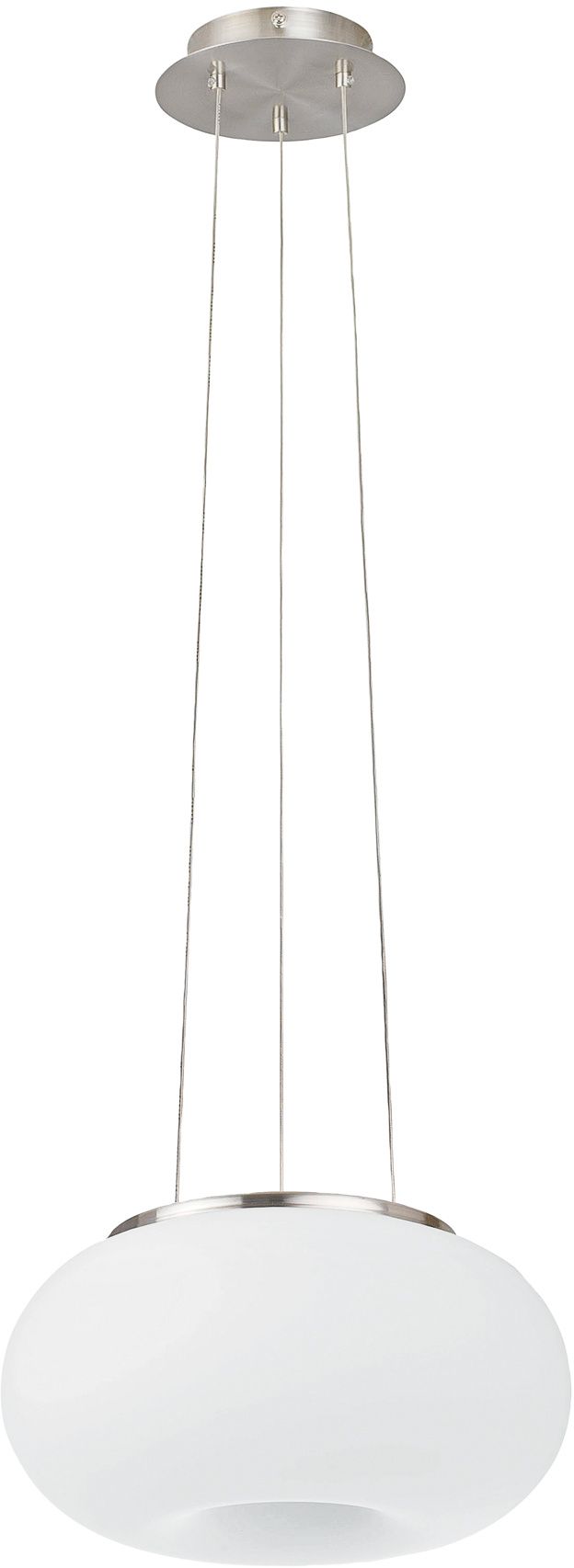 Darmowa Dostawa - Lampa wisząca 2x60 W biała-nikiel Eglo Optica 86814