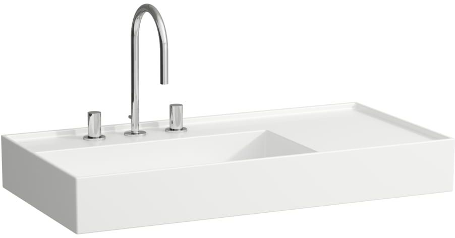 Darmowa Dostawa - Umywalka 90x46 cm prostokątna ścienna-meblowa biała Laufen Kartell H8183380001111