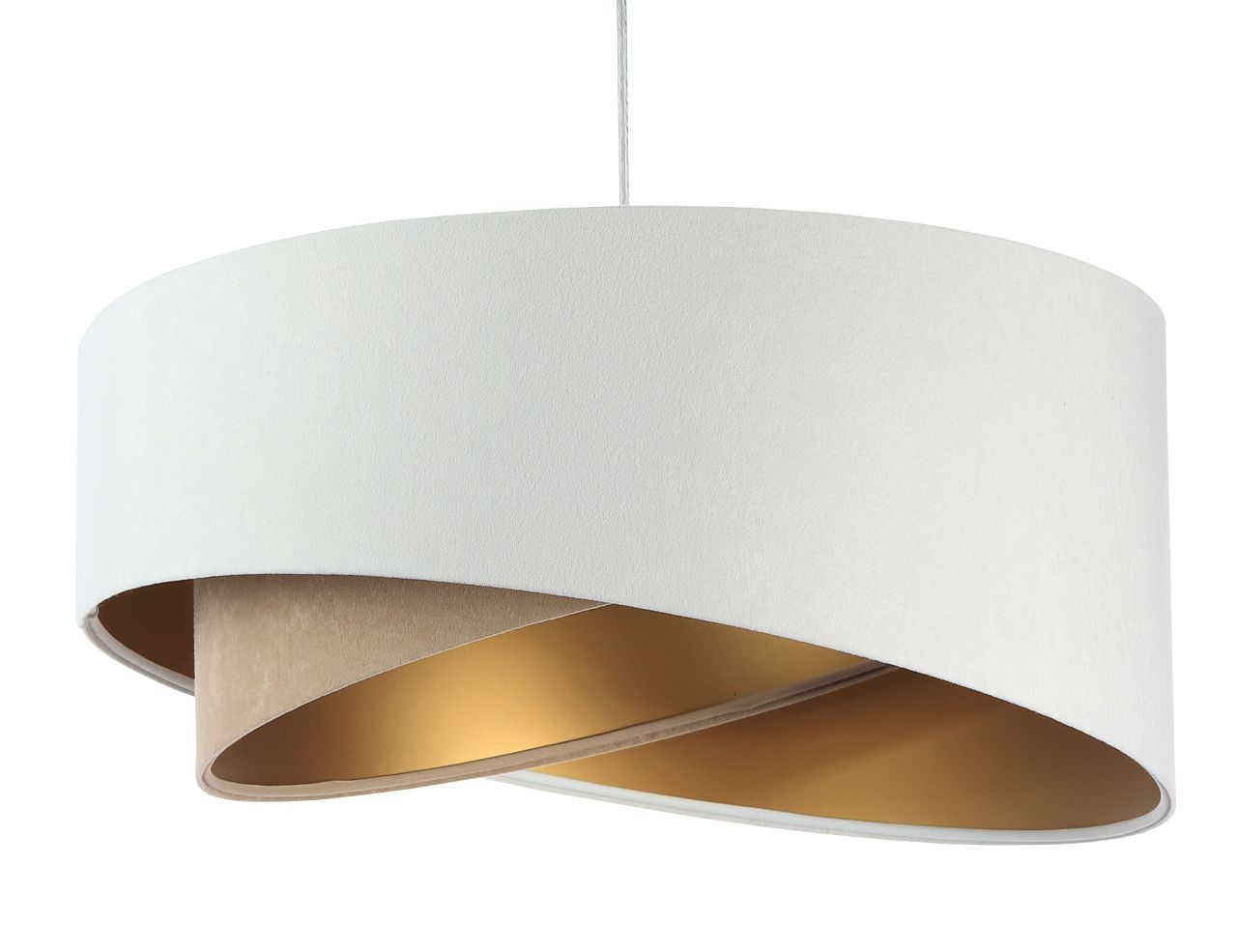 Darmowa Dostawa - Lampa wisząca 1x60 W biała-złota-beżowa BPS Koncept Galaxy 060159