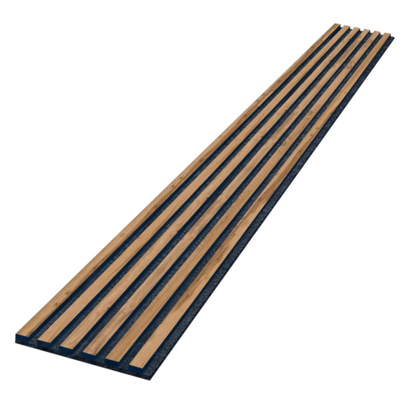 Lamele 3D Stelle Akustyczne na filcu Dąb wotan 265x30 cm