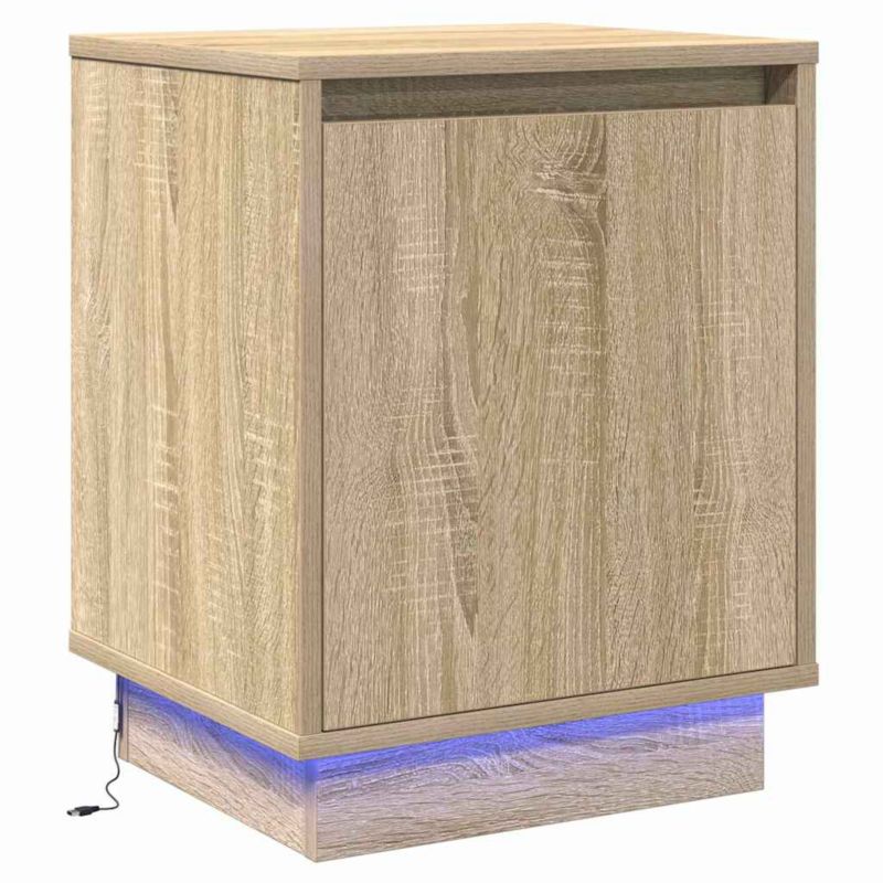 Stolik nocny WaszeMeble dąb sonoma WM-869598 1 szt.