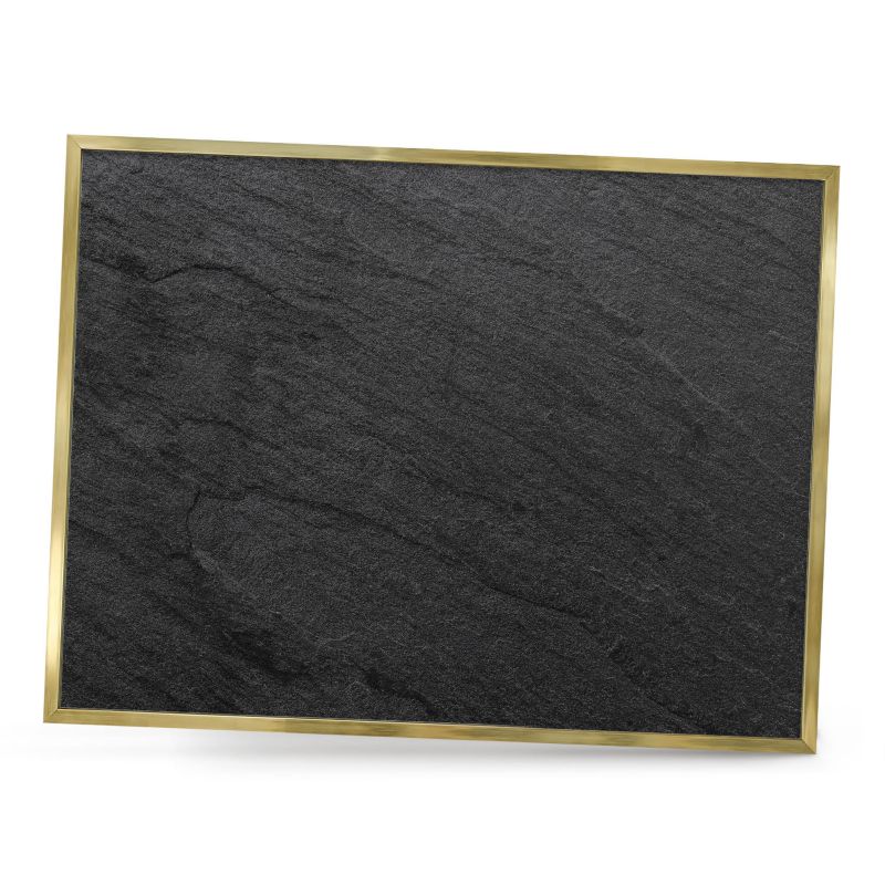 Tablica magnetyczna do salonu ArtPrintCave 80x60 Czarna faktura w złotej ramie 1szt