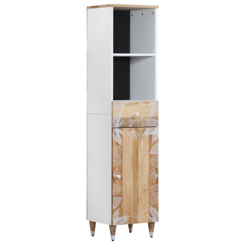 Słupek łazienkowy WaszeMeble drewniany brązowy WM-4018686 1 szt.