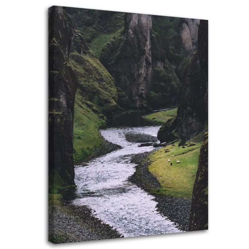 Obraz na płótnie Feeby Potok w górach pejzaż naturalny 30x45cm 1szt