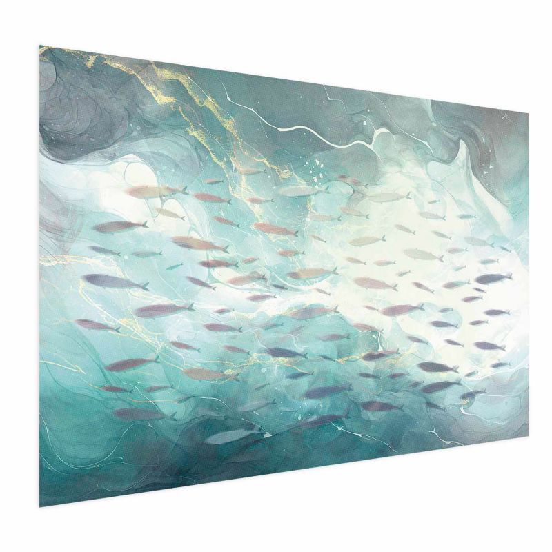 Plakat Artgeist Ławica ryb 30x21 cm bez ramy 1 szt