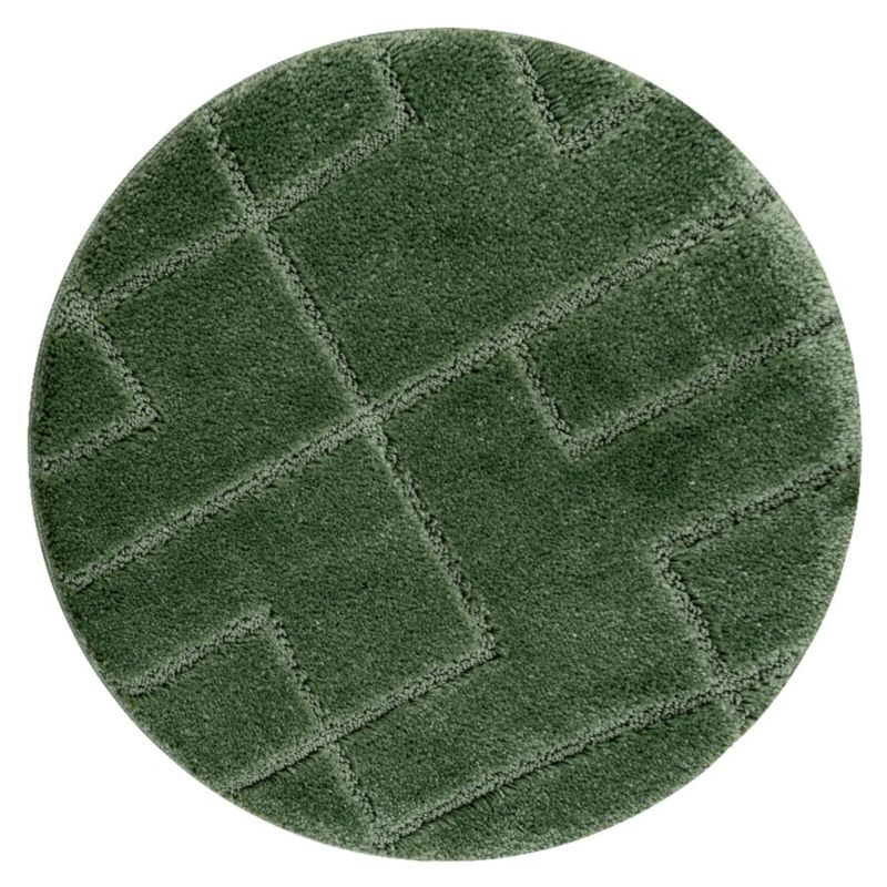 Dywanik łazienkowy Dywaniki łazienkowe RugsX koło 50 cm zieleń KPL334 1 szt.