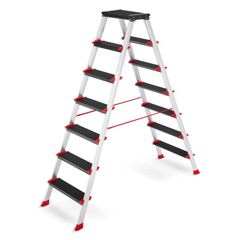Drabina aluminiowa profesjonalna dwustronna składana HIGHER 2x7 - 3,76 m 1 szt.