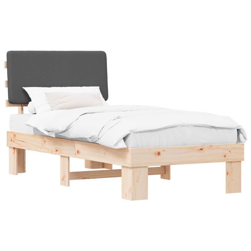 Łóżko Drewniane WaszeMeble 100x200 cm Brązowe WM-877370 1 szt.