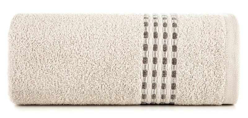 Ręcznik frotte Eurofirany Riva 70x140 beżowy 1 szt.