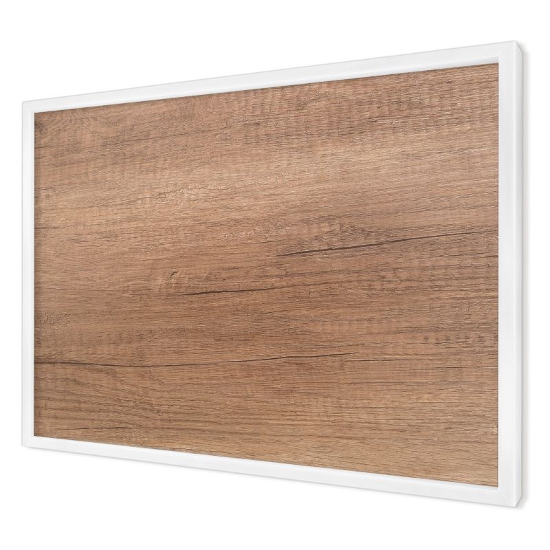 Dekoracyjna tablica magnetyczna Wallfluent 60x40 Faktura drewna w białej ramie 1szt
