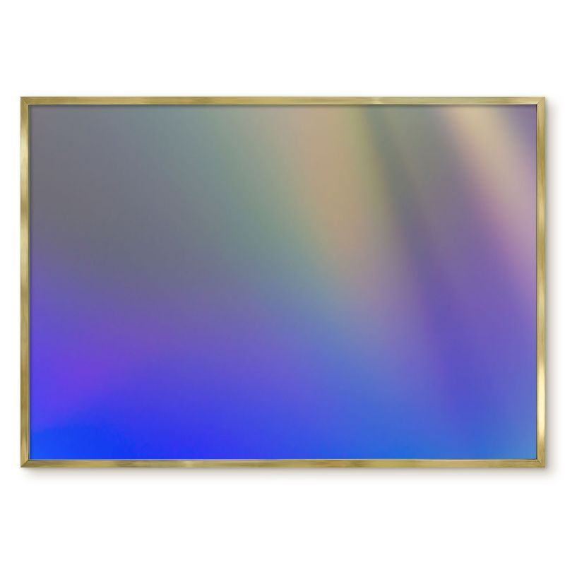 Tablica Magnetyczna Dekoracyjna Tulup 100x70 cm Subtelny gradient 1 - Złota rama Do salonu, sypialni 1 szt.