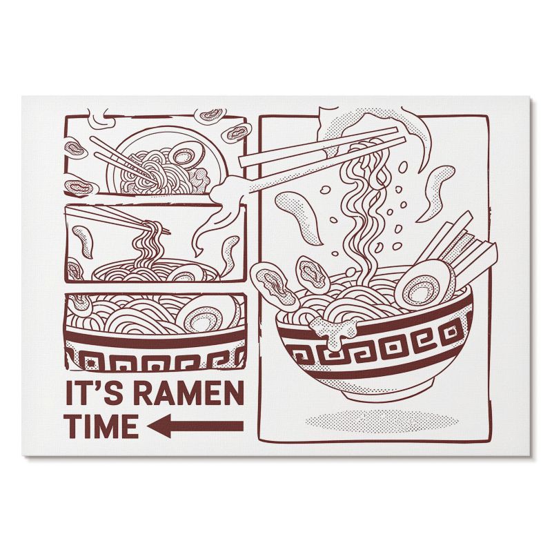 Plakat na Ścianę Tulup 42x29,7 cm (A3) Ramen ilustracja Do kuchni, biura, sypialni 1 szt.