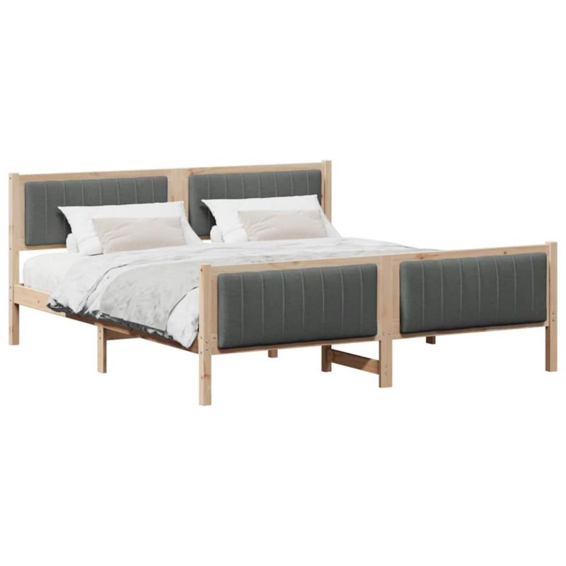 Łóżko Drewniane WaszeMeble 180x200 cm Brązowe WM-3394304 1 szt.