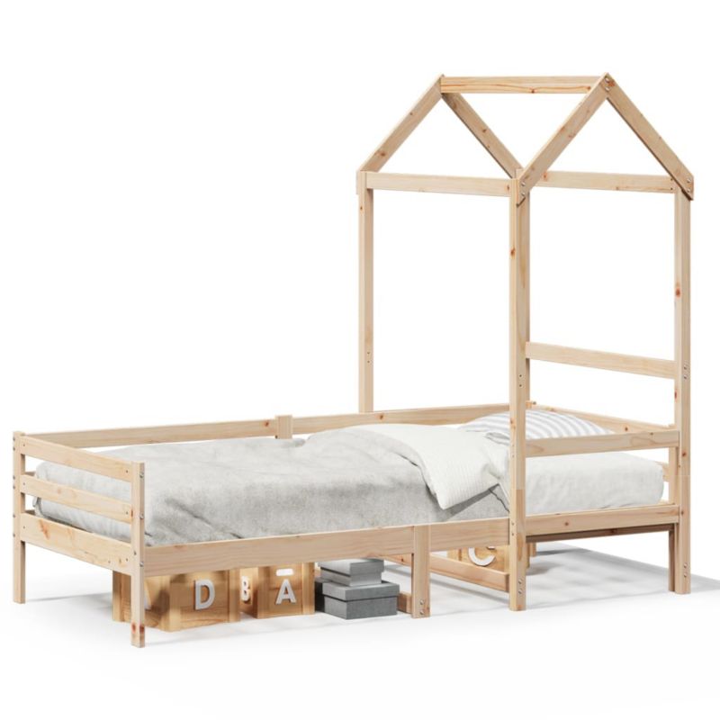 Rama łóżka WaszeMeble 80x200 cm Brązowy sosna WM-3282188 1 szt.