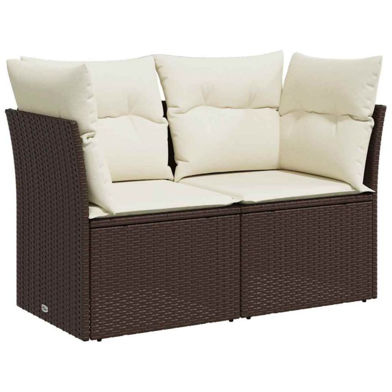 Sofa ogrodowa WaszeMeble z technorattanu brązowa z poduszkami WM-366201 1 szt.