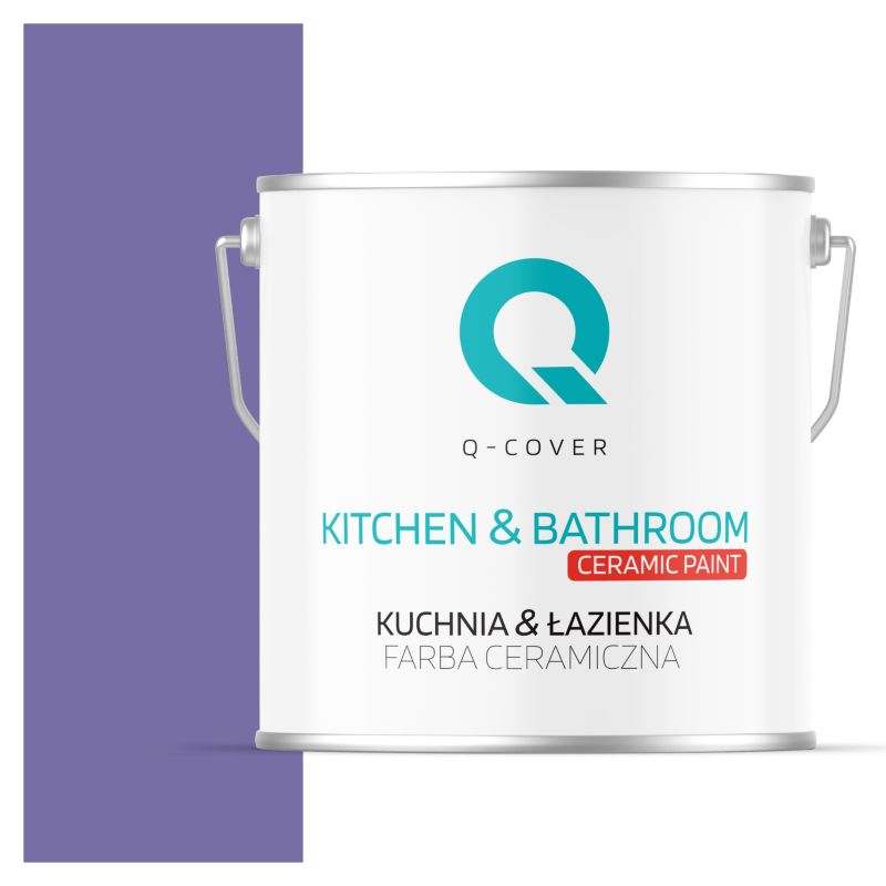 Farba Ceramiczna Kuchnia & Łazienka Q-Cover Śliwkowy H2618 Głęboki Mat 5L