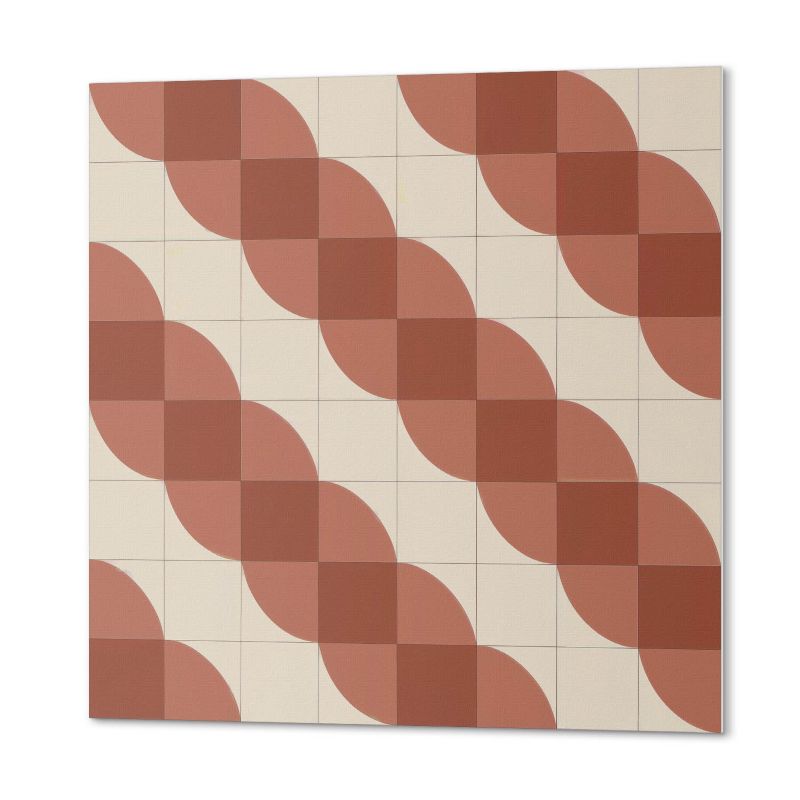 Ścienne Kafelki PCV ArtPrintCave 50x50 cm Geometryczny wzór falisty 4 szt.