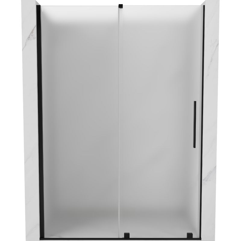 Drzwi prysznicowe Mexen Velar czarne szron 160x200 cm 1 szt.