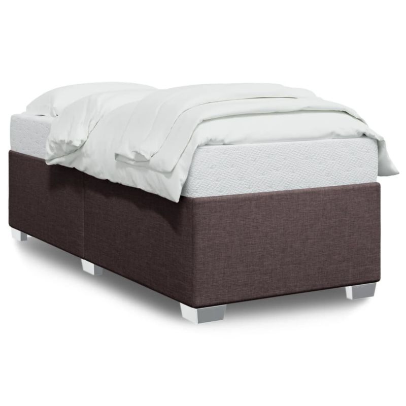 Łóżko tapicerowane WaszeMeble 80x200 cm Ciemny brąz tkanina WM-3284432 1 szt.