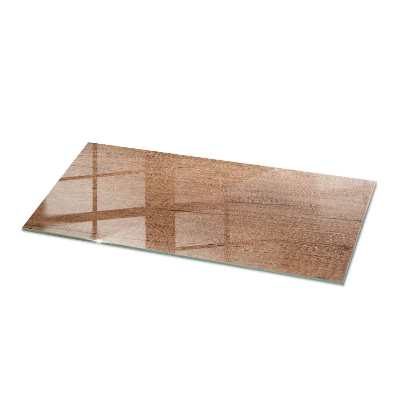 Blat szklany Tulup 125x50 cm Naturalny wzór drewna 1 szt.